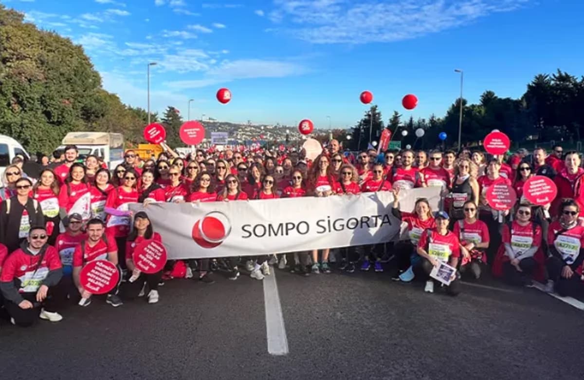 Sompo Sigorta çalışanları 45. İstanbul Maratonu’nda iyilik peşinde koştu