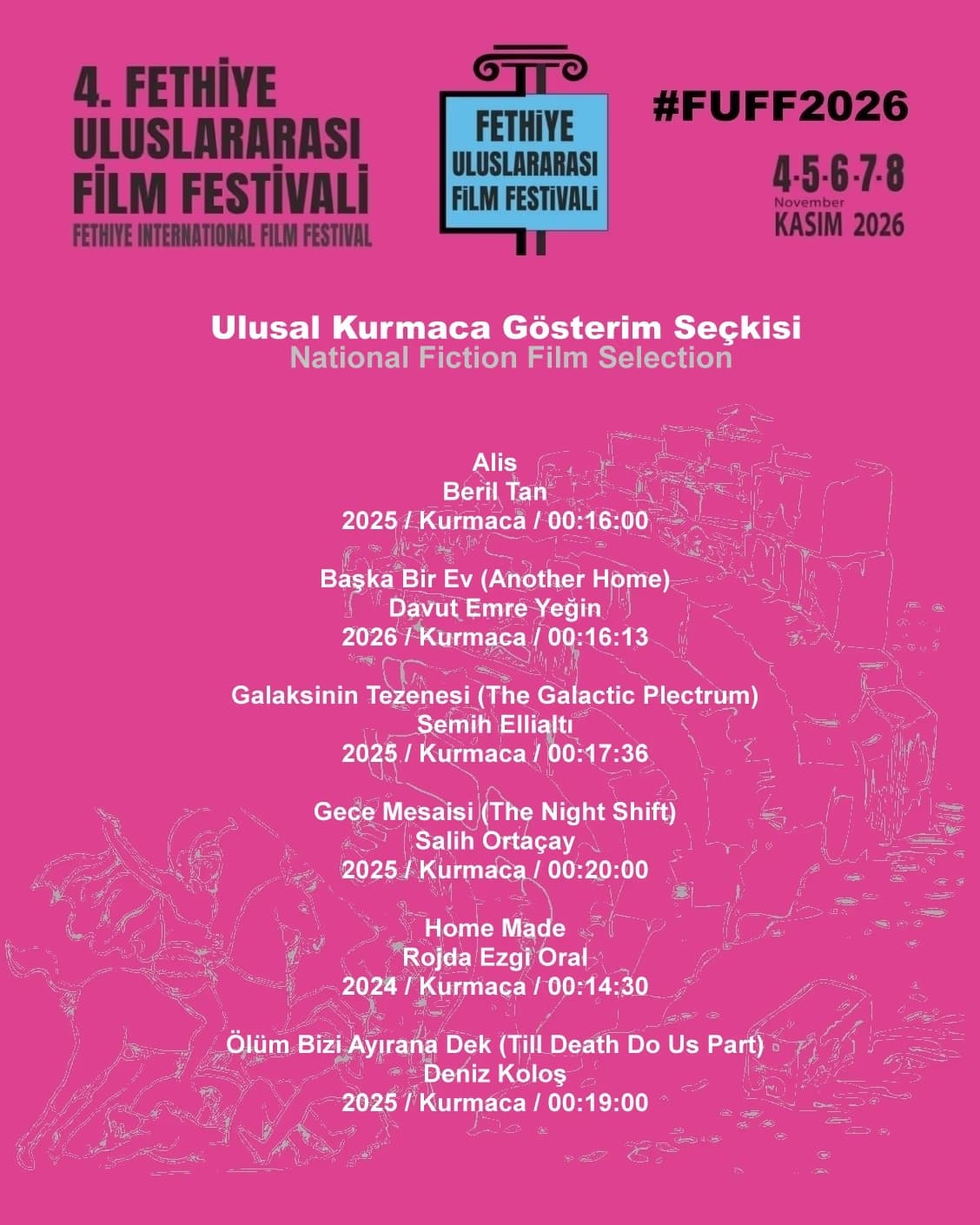 4. Fethiye Uluslararası Film Festivali 4-8 Kasım’da Sinemaseverlerle Buluşacak! - 2