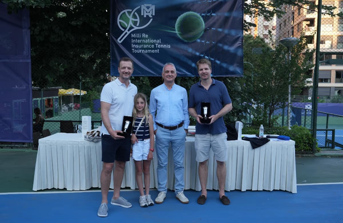 Millî Reasürans’ın Düzenlediği 38. Uluslararası Sigortacılar Tenis Turnuvası’nda Ödüller Sahiplerini Buldu