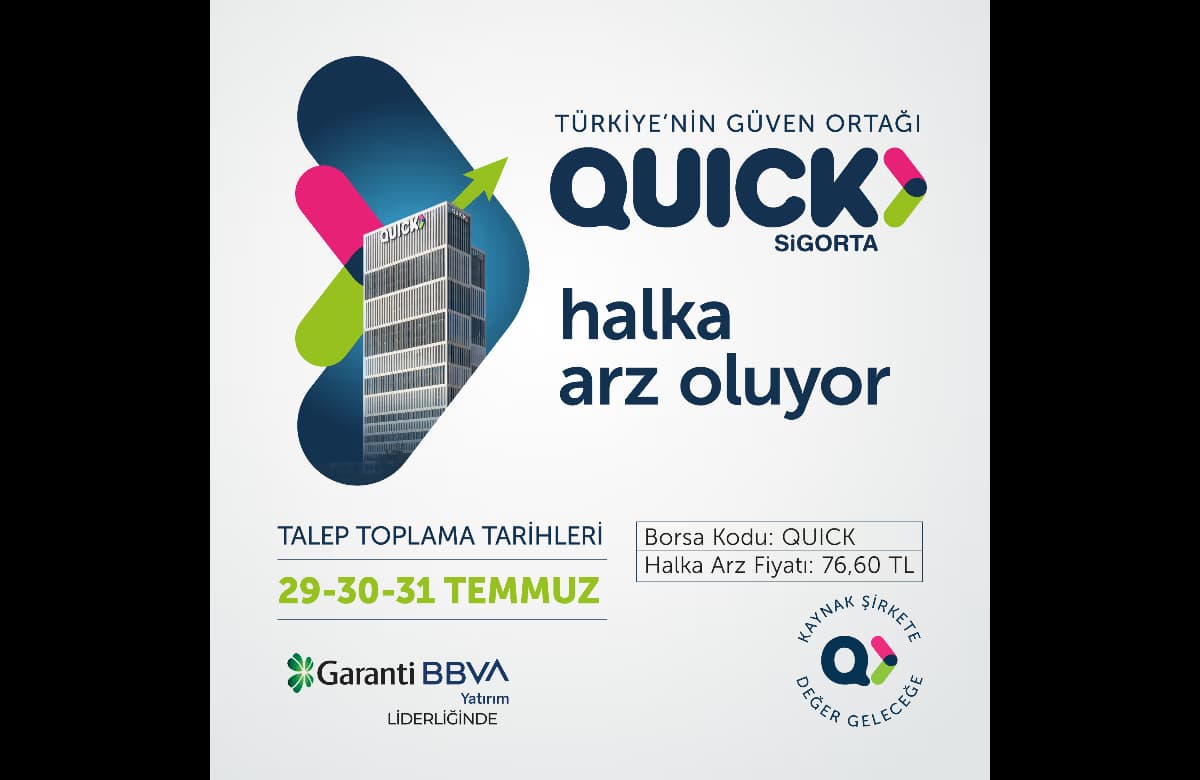 Quick Sigorta halka açılıyor, borsaya yeni soluk geliyor