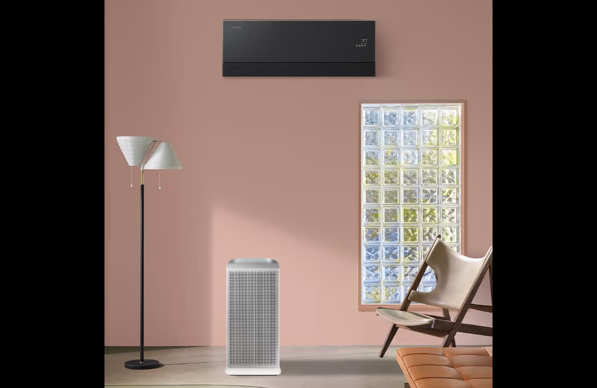 Samsung Bespoke AI WindFree Pro Black Klima alana  Hava Temizleyici hediye!
