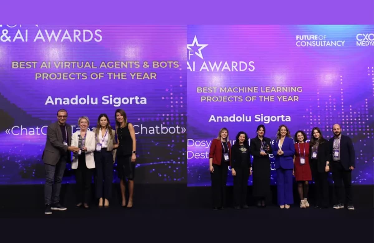 Anadolu Sigorta’ya Future of AI & Cloud Awards’tan 2 ödül