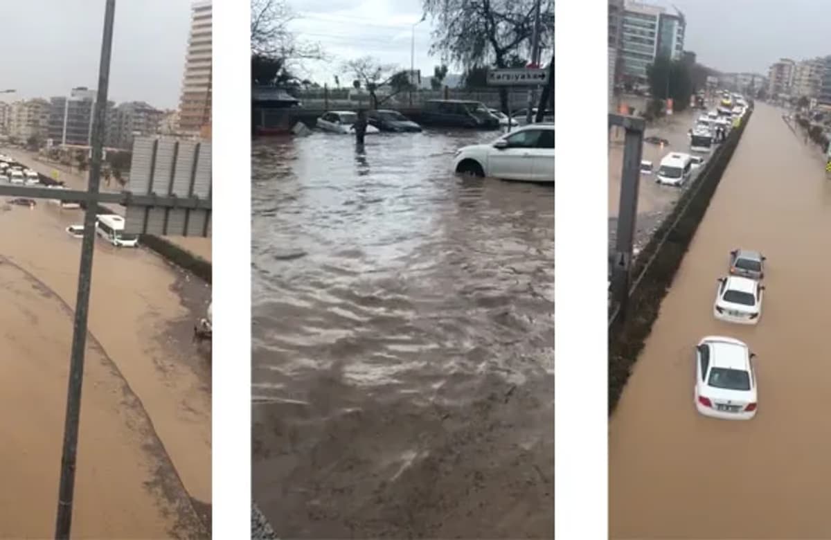 Sel İzmir’i vurdu: Çok sayıda ev ve işyerini su bastı