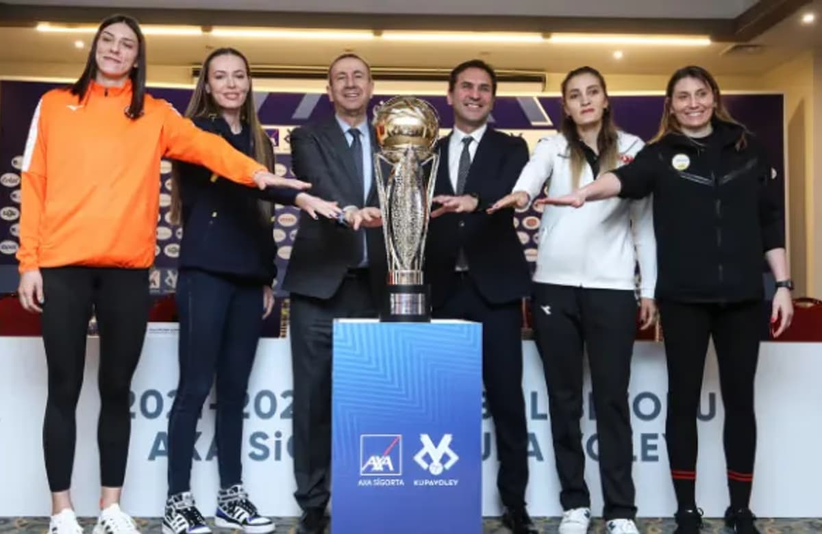 Kadınlar Axa Sigorta Kupa Voley final etabının basın toplantısı gerçekleşti