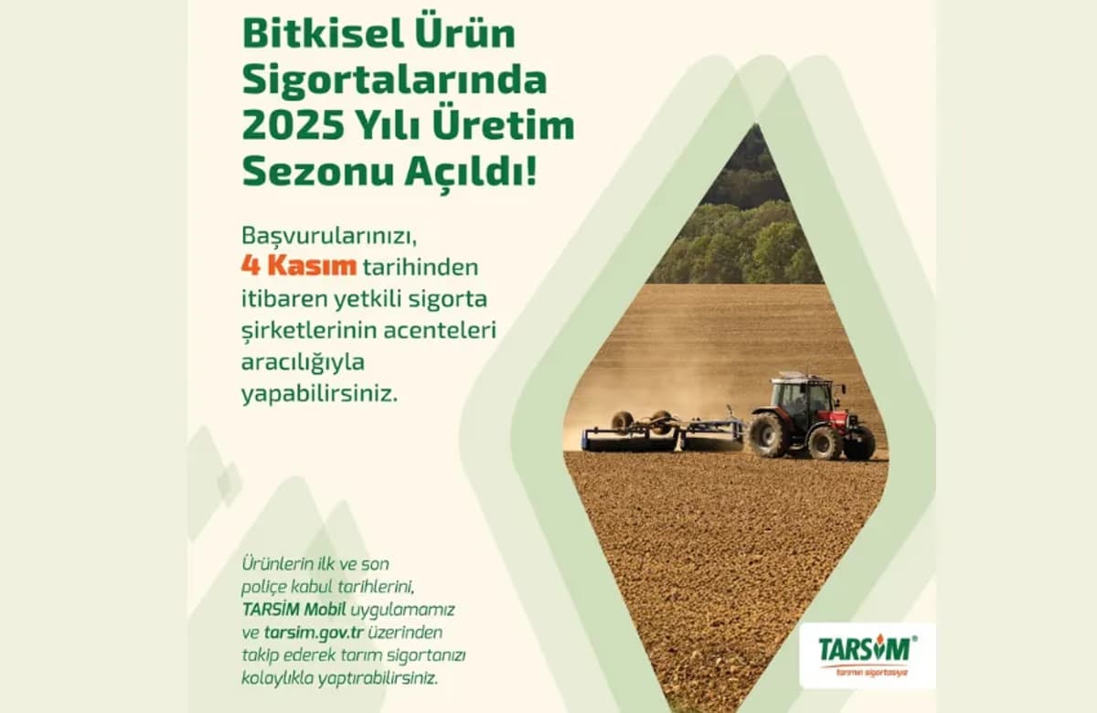 TARSİM’de 2025 yılı bitkisel üretim sezonu 4 Kasım’da açıldı