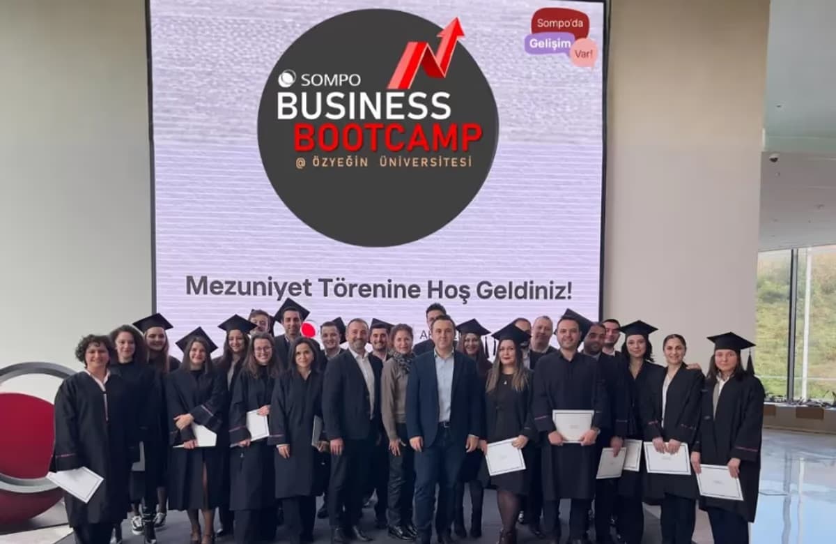 Sompo Sigorta Business Bootcamp Sertifika Programı dördüncü dönem mezunlarını verdi