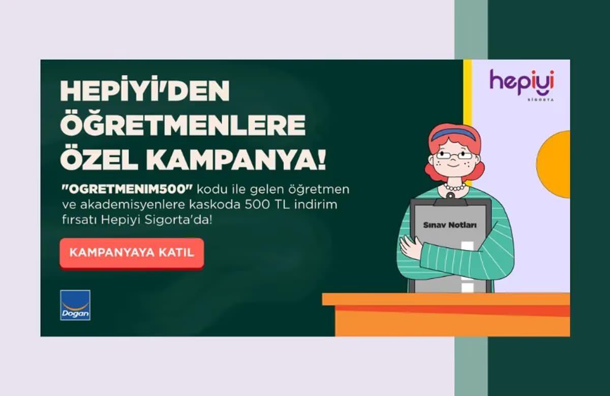 Hepiyi’den öğretmenlere özel kasko kampanyası