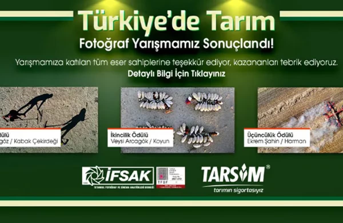 TARSİM’in “Türkiye’de Tarım” fotoğraf yarışması sonuçlandı