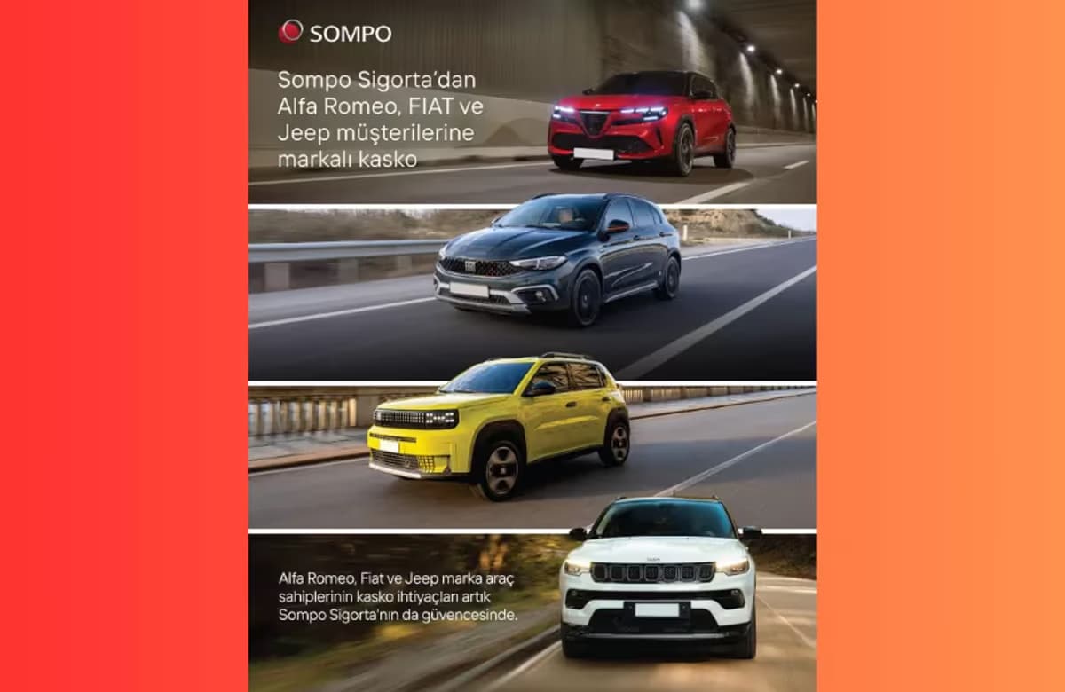 Sompo Sigorta Alfa Romeo, FIAT ve Jeep müşterilerine ayrıcalıklı kasko hizmetleri sunuyor