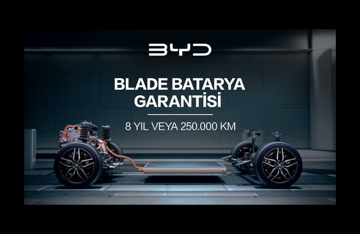 BYD Türkiye, Batarya Garantisini 8 Yıl veya 250.000 Km’ye Yükseltti