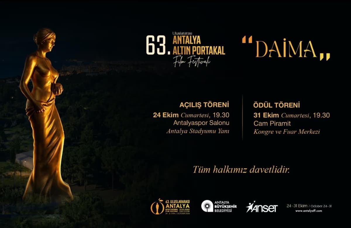 63. Antalya Altın Portakal Film Festivali Başlıyor