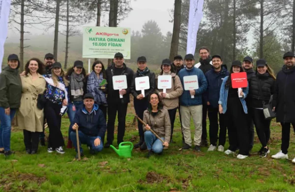 Aksigorta Hatıra Ormanı yeşeriyor