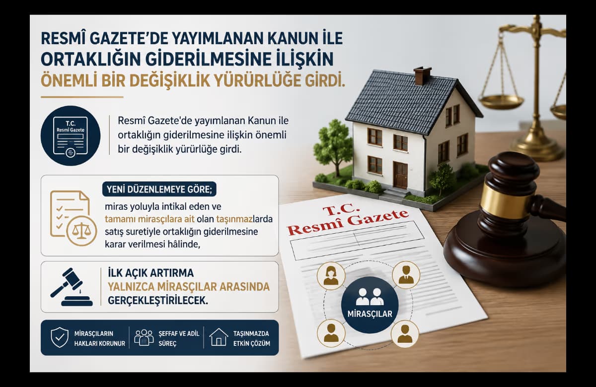 Mirasçıların yıllardır beklediği o kanun çıktı
