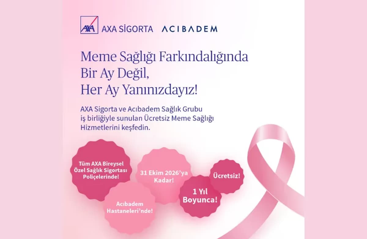 Axa Sigorta Acıbadem Sağlık Grubu ile bir ilke imza attı: Meme sağlığı için yıl boyu destek