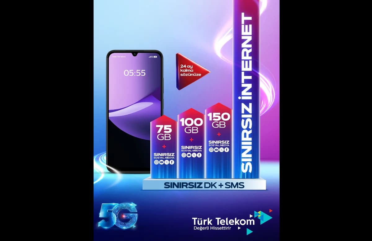 Türk Telekom’dan Yeni Nesil Tarifeler’e özel 5G uyumlu telefonlarda indirim fırsatı
