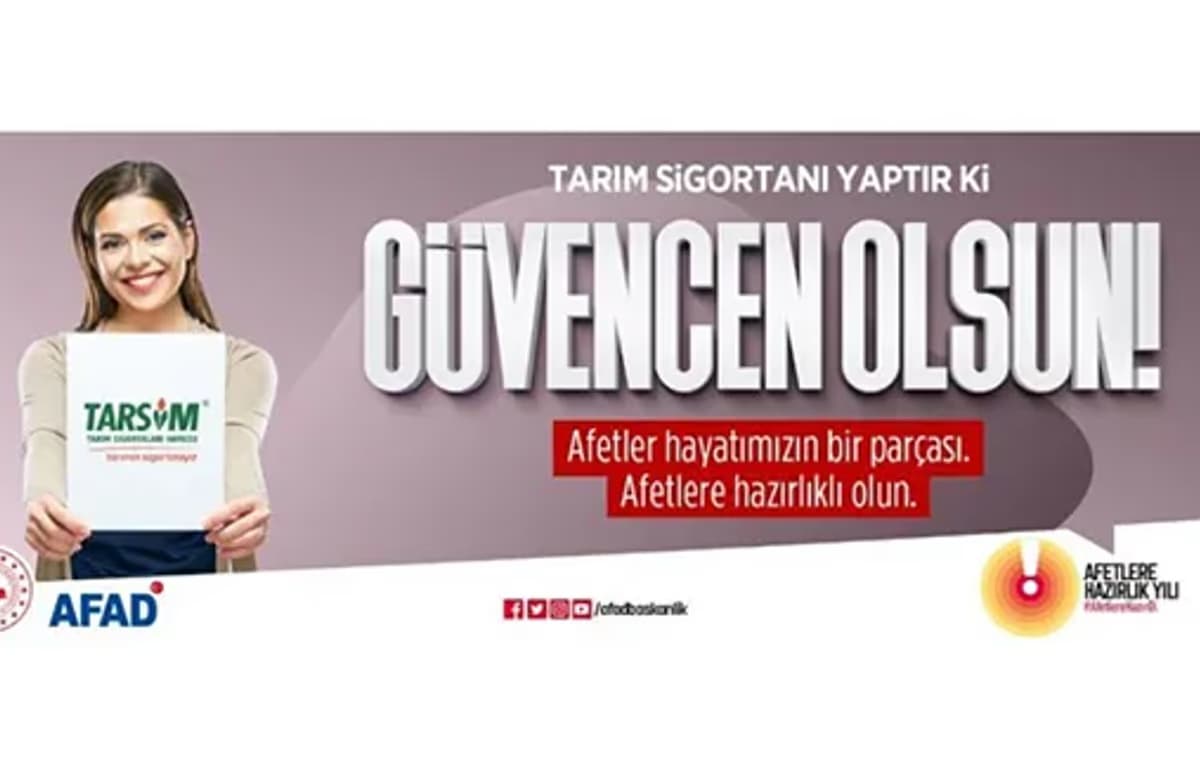 AFAD’dan tarım sigortası çağrısı
