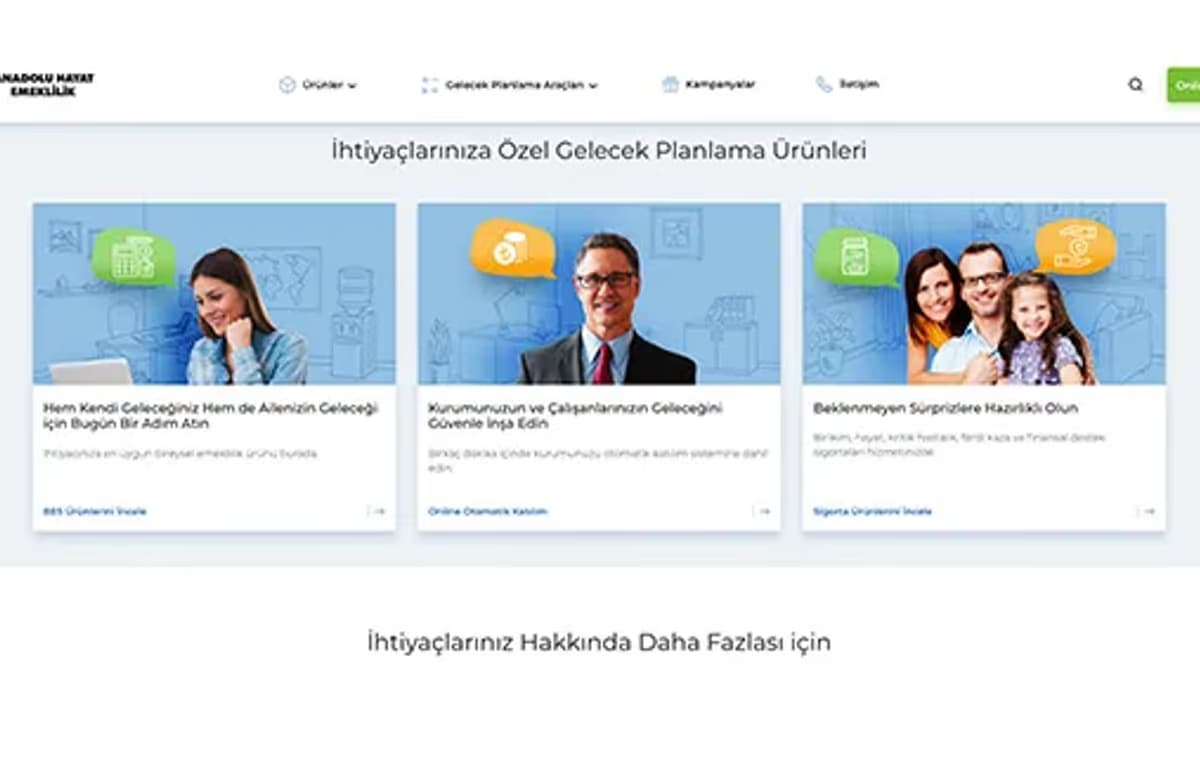 Anadolu Hayat Emeklilik internet sitesini yeniledi