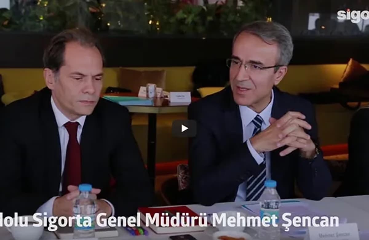 Anadolu Sigorta Genel Müdürü Mehmet Şencan ilk defa basın ile bir araya geldi