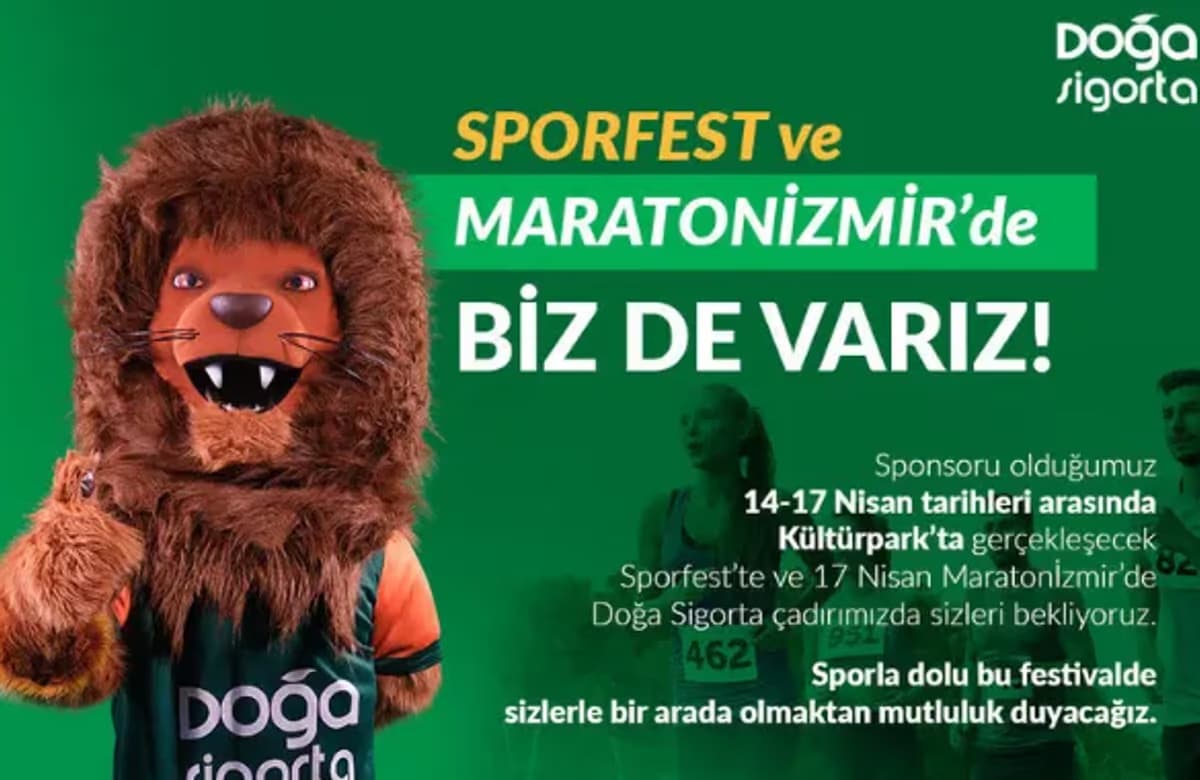 Doğa Sigorta Sporfest ve Maratonİzmir’in sponsoru