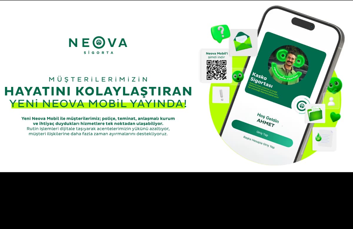 Neova Sigorta, müşteri odaklı dijital hizmet platformu Neova Mobil’i yeniledi