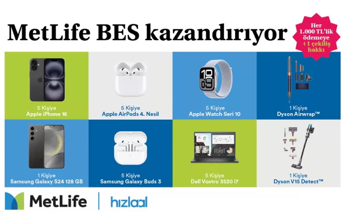 MetLife’tan BES müşterilerine özel hediye çekilişi
