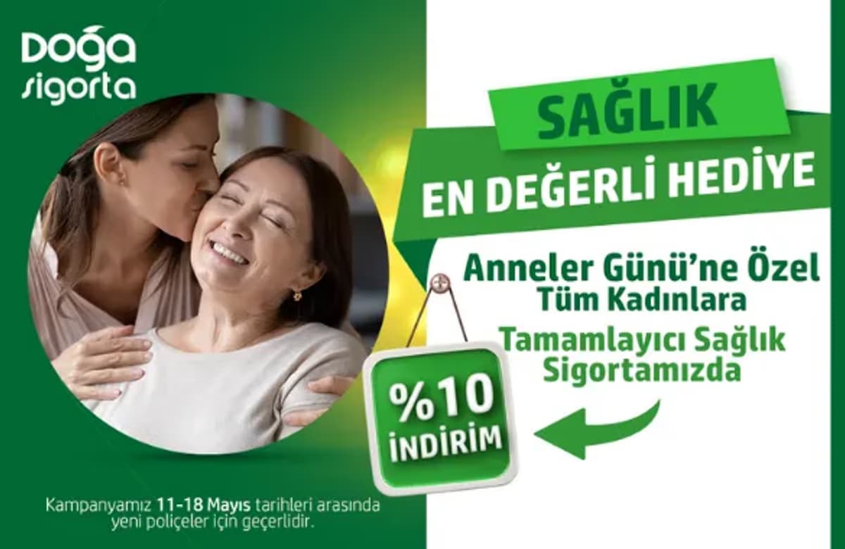 Doğa Sigorta’dan Anneler Günü’ne özel tüm kadınlara TSS’de yüzde 10 indirim