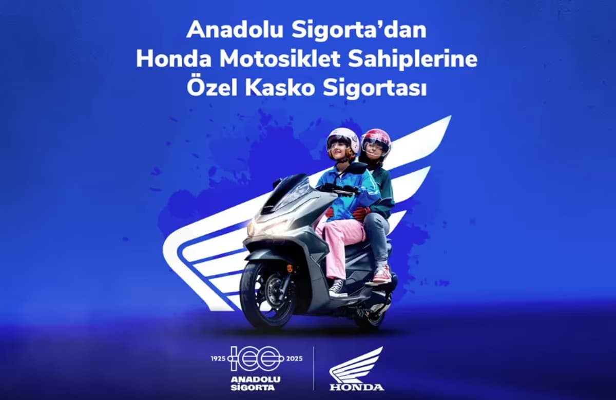 Anadolu Sigorta’dan Honda motosiklet sahiplerine özel kasko sigortası