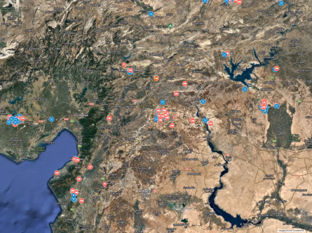Ahbap Derneği Deprem Güvenli Noktalar Haritası paylaştı