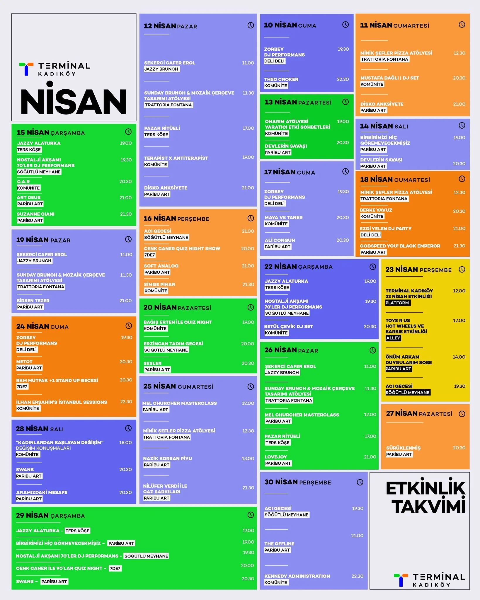 Şehrin Ritmi Nisan’da Terminal Kadıköy’de Atıyor: Terminal Kadıköy Müzik, Lezzet ve Deneyimle Dolu Bir Takvim Sunuyor - 1
