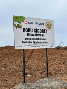 Koru Sigorta Hatıra Ormanı fidanlarına can suyu verildi