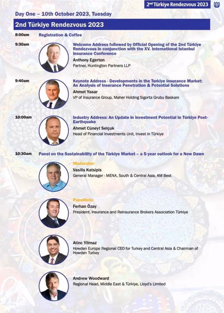 15. Uluslararası İstanbul Sigortacılık Konferansı 10 ve 11 Ekim’de gerçekleşecek