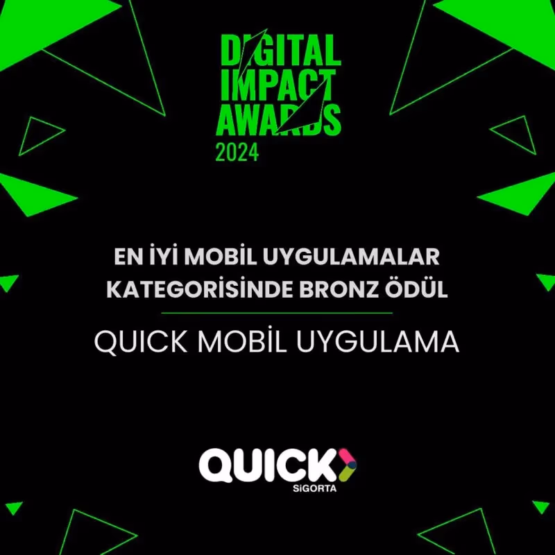 Digital Impact Awards’tan Quick Sigorta’ya ödül