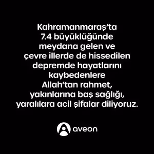 Aveon Global Sigorta’dan geçmiş olsun mesajı