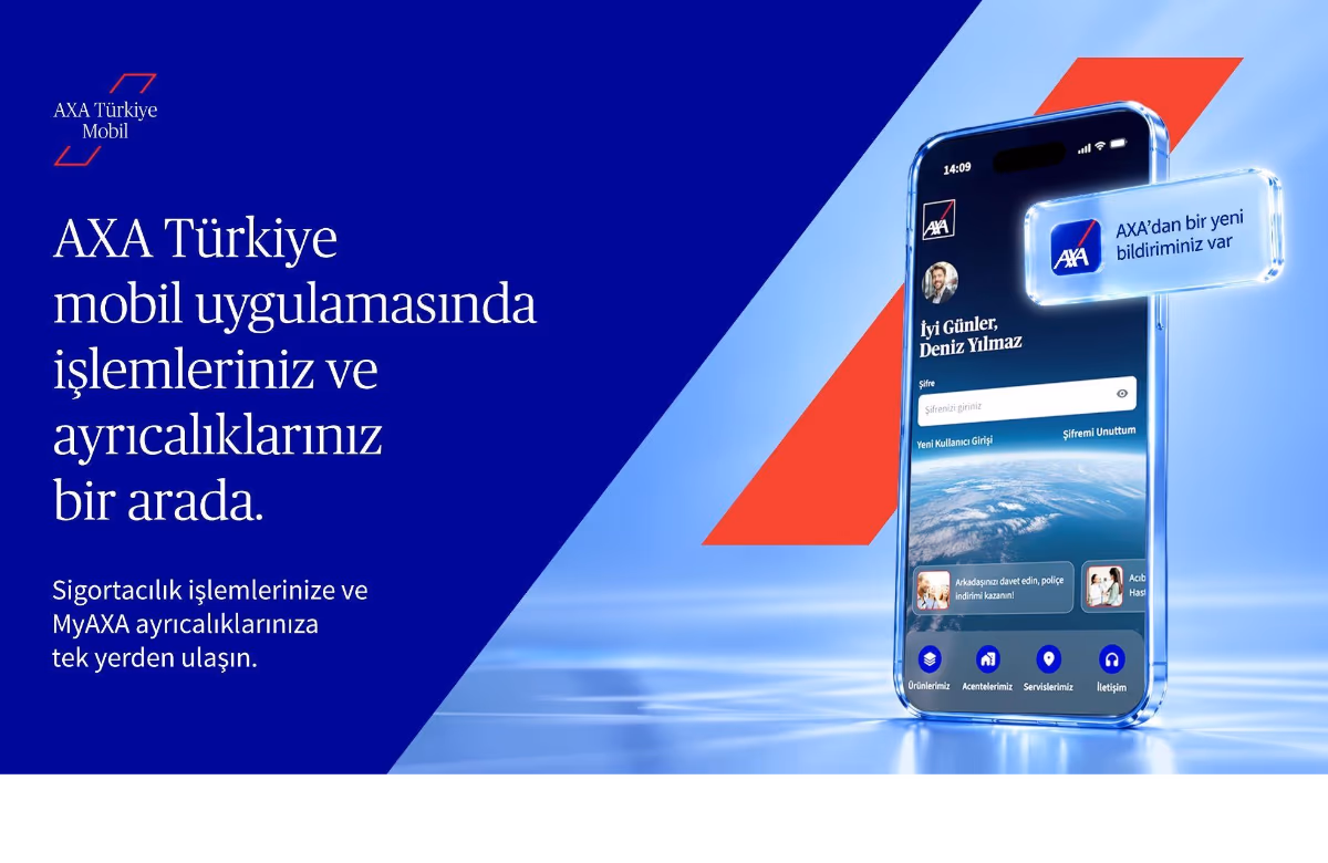 AXA Türkiye Mobil Yenilendi: Tüm İşlemler Tek Platformda