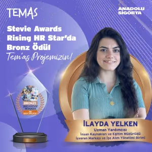 Anadolu Sigorta’ya Stevie’den “HR Rising Star” ödülü