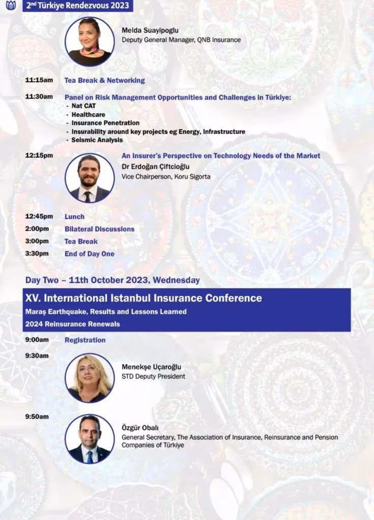15. Uluslararası İstanbul Sigortacılık Konferansı 10 ve 11 Ekim’de gerçekleşecek