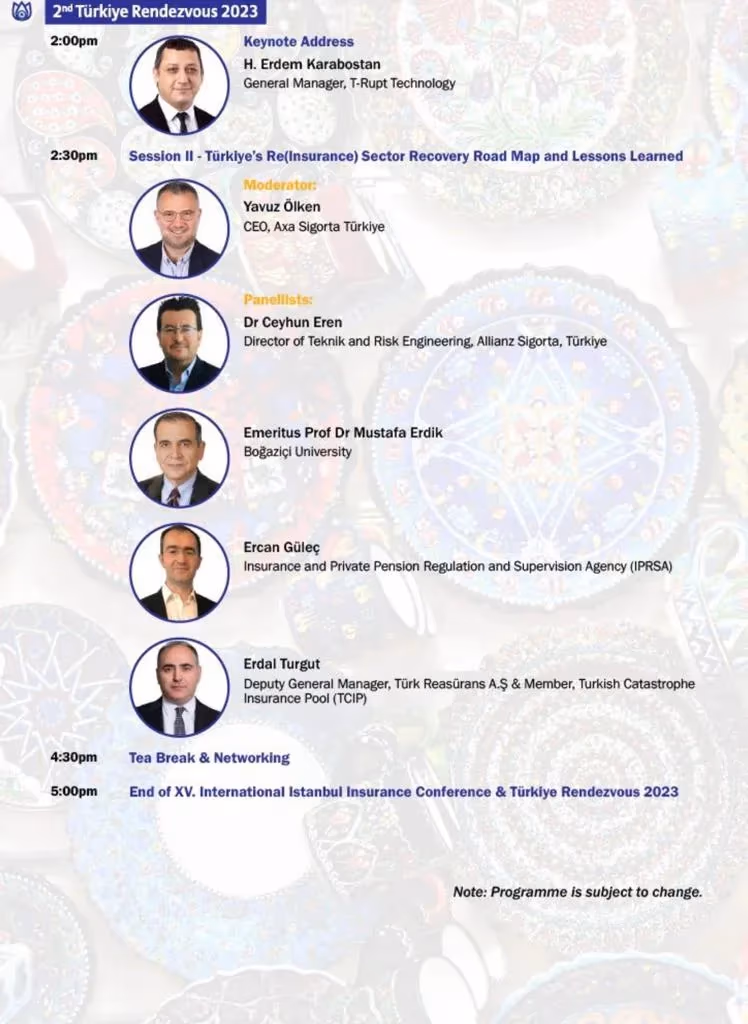 15. Uluslararası İstanbul Sigortacılık Konferansı 10 ve 11 Ekim’de gerçekleşecek