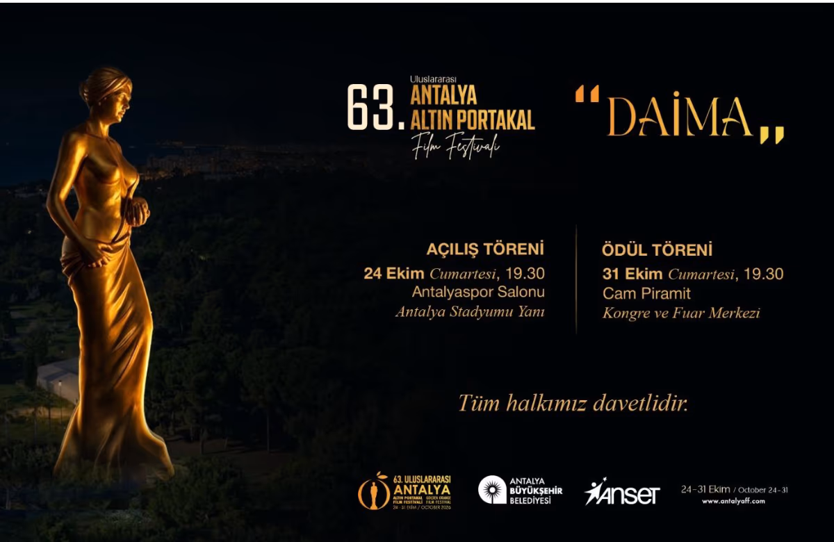 63. Antalya Altın Portakal Film Festivali Başlıyor