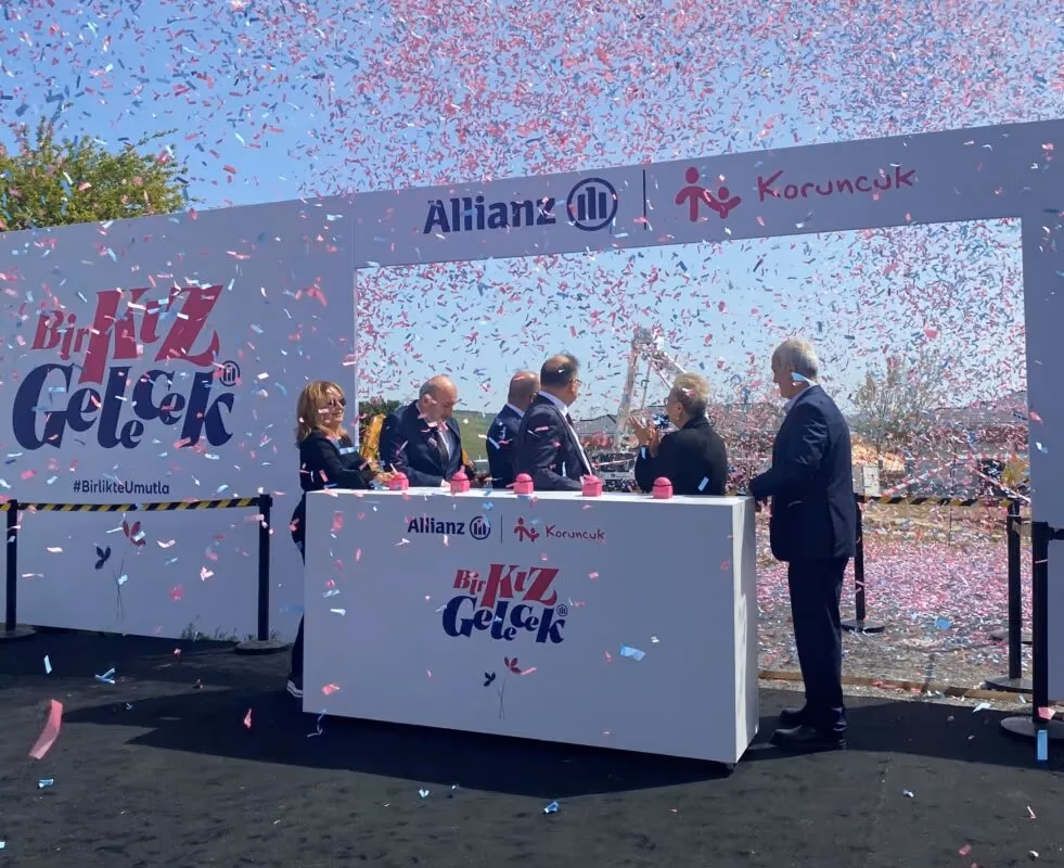 Allianz Türkiye desteğiyle Koruncuk kızları için inşa edilecek yurt binasının temelleri atıldı