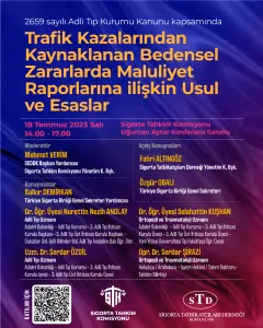 STK ve STD trafik kazası kaynaklı zararlara ilişkin usul ve esaslar hakkında sempozyum düzenliyor