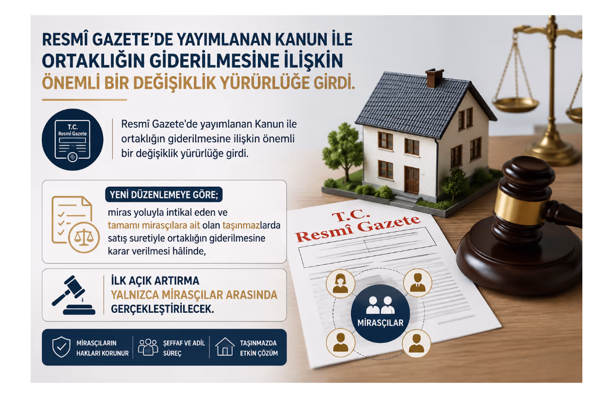 Mirasçıların yıllardır beklediği o kanun çıktı