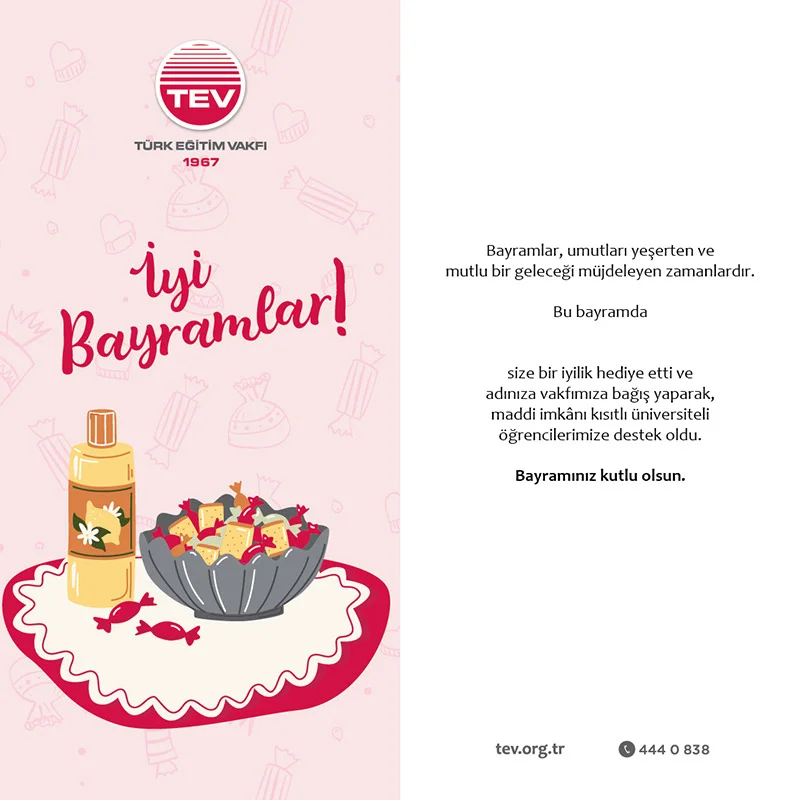 TEV, Bu Bayram Tamamlayıcı Burslarla Gençlerin Eğitimine Destek Çağrısı Yapıyor - 2
