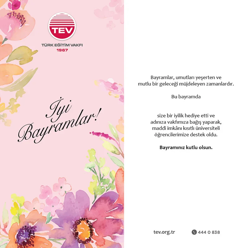 TEV, Bu Bayram Tamamlayıcı Burslarla Gençlerin Eğitimine Destek Çağrısı Yapıyor - 1